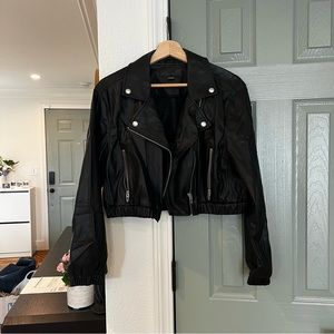 BLANKNYC cropped leather jacket